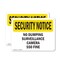 Signmission No Dumping Surveillance Camera $50 Fine OSHA Security Notice Sign, Plastic, 10in W x 7in L, 2PK OS-2PACK-SN-P-710-L-11494 - alternate 1